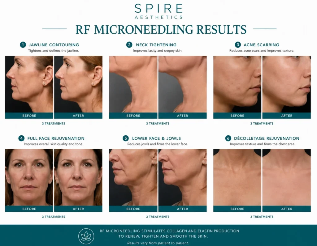 RF Microneedling Skin tightening Welwyn Garden City results