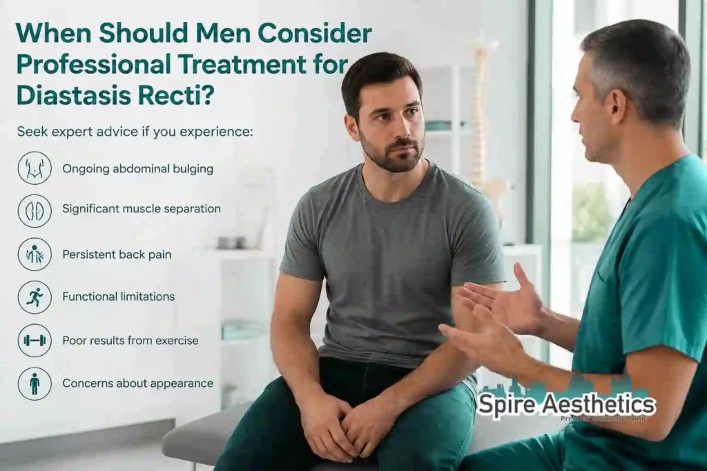 When Should Men Consider Professional Treatment for Diastasis Recti Welwyn Garden City?
