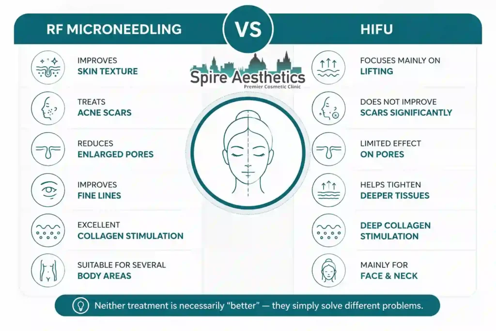 RF Microneedling vs HIFU: Which Treatment Gives Better Results Welwyn Garden City?